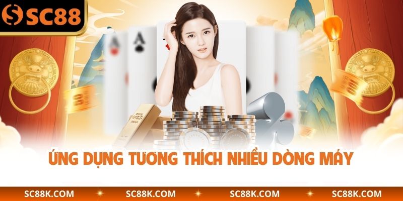 Ứng dụng tương thích nhiều dòng máy